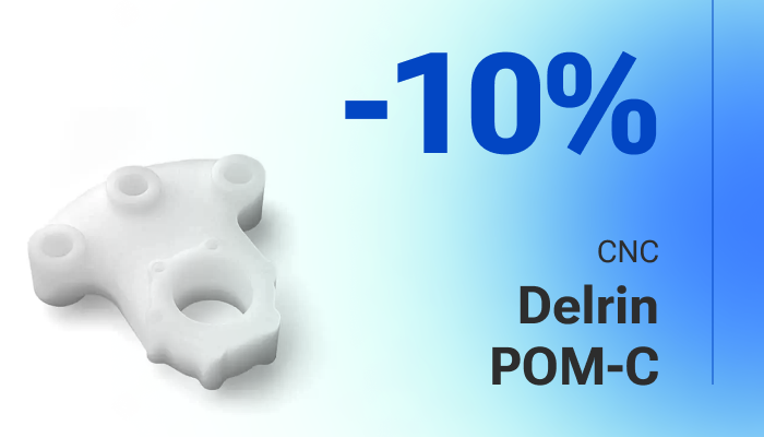 10% di sconto su Delrin POM-C Standard