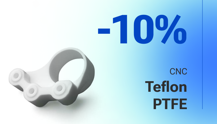 10% di sconto su Teflon PTFE Standard