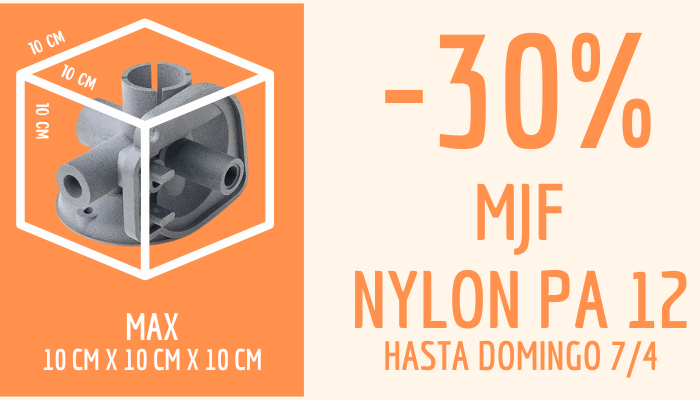 -30% Nylon PA12 Standard 10x10x10