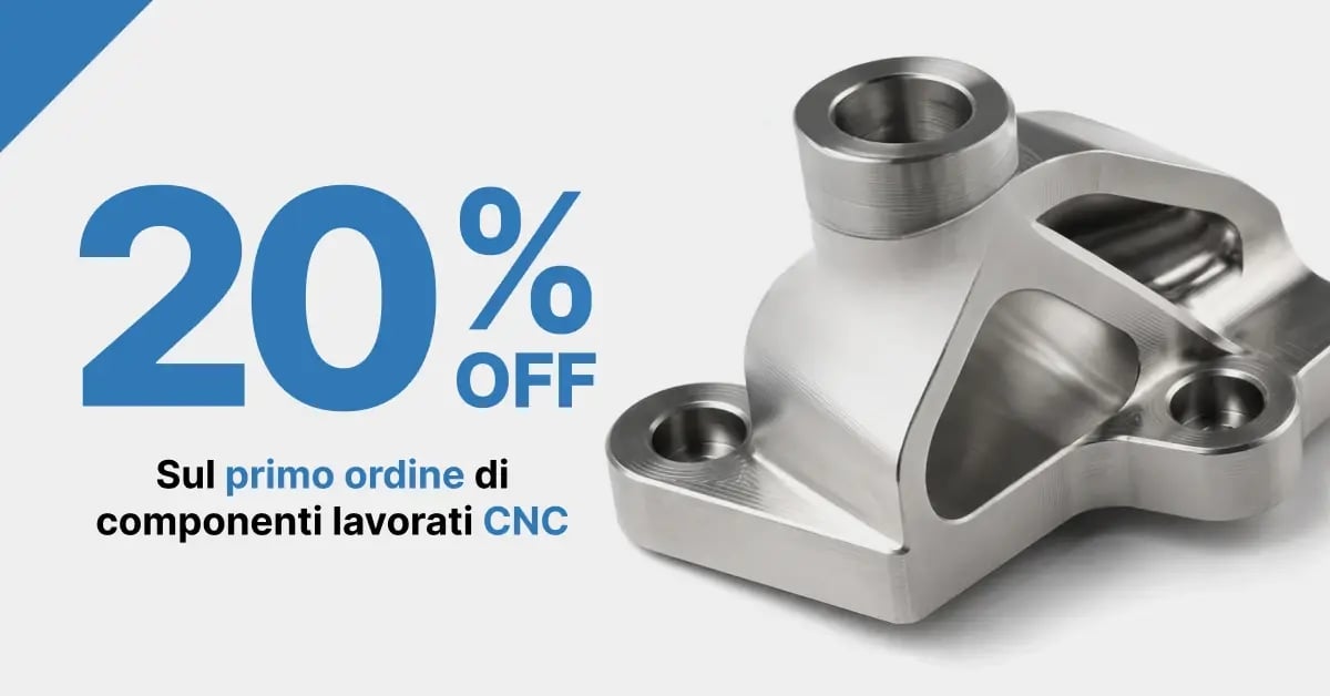 CNC: -20% su Primo Ordine