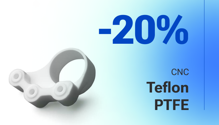 20% di sconto su Teflon PTFE Standard