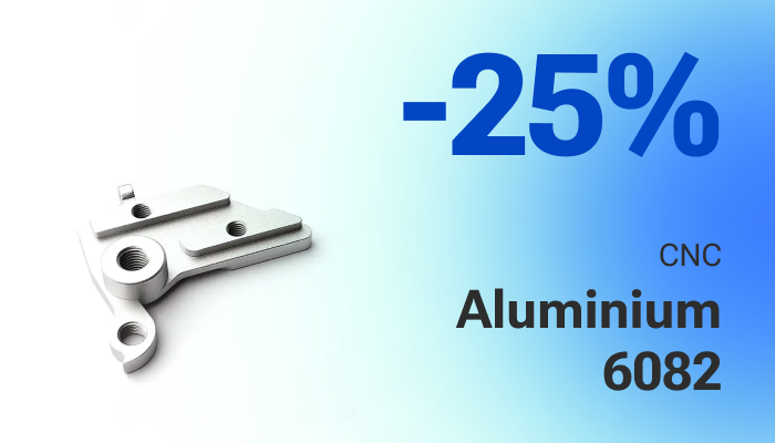 -25% Aluminium 6082 Standard