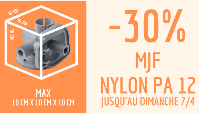 -30% Nylon PA12 Standard 10x10x10