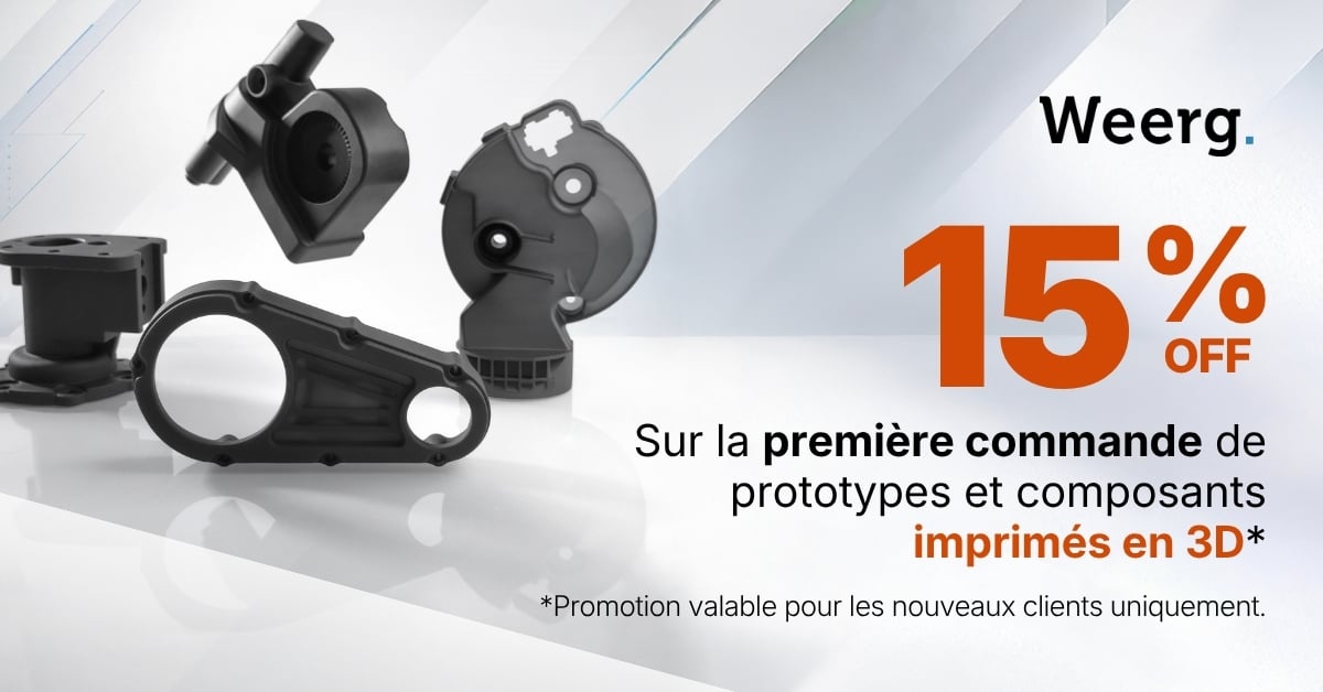 -15 % sur première commande 3D