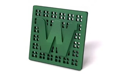 Green matte anodising