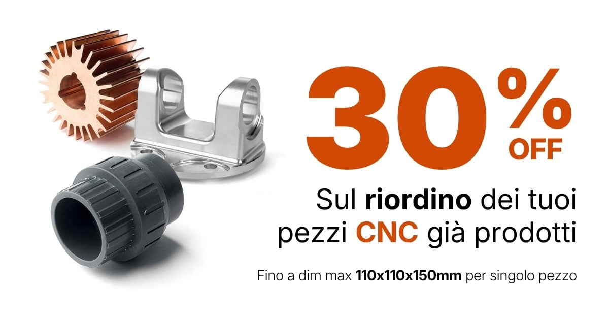-30% su Riordini CNC