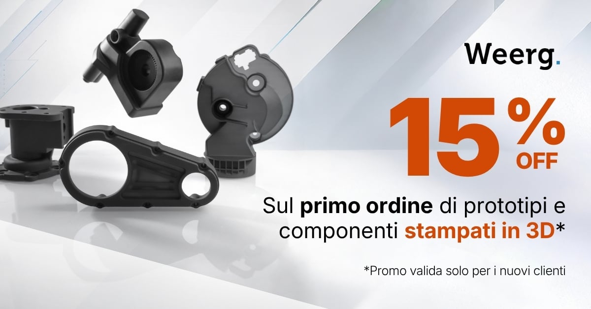 -15% su Primo Ordine di Stampa 3D