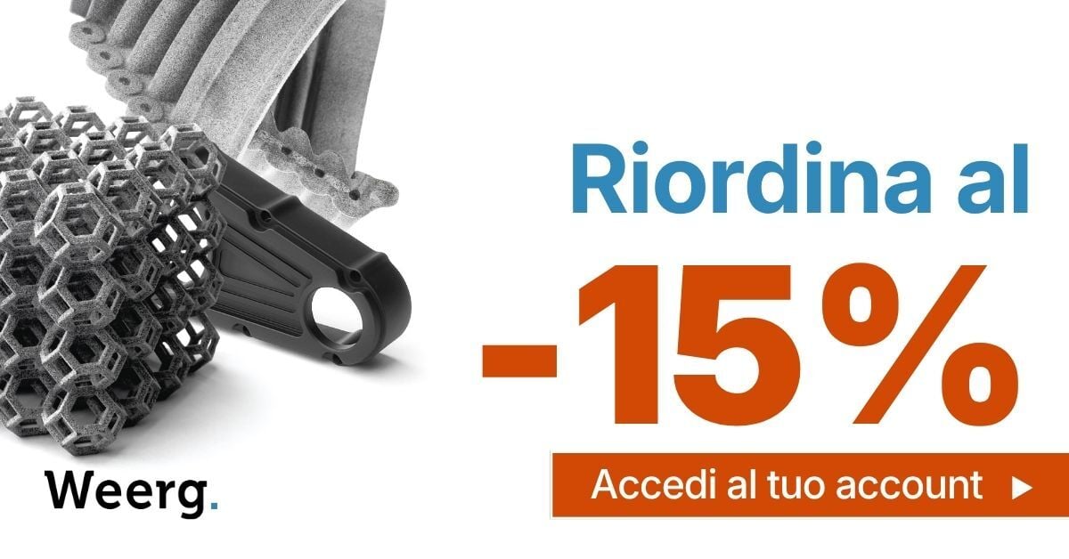 -15% su Riordini 3D