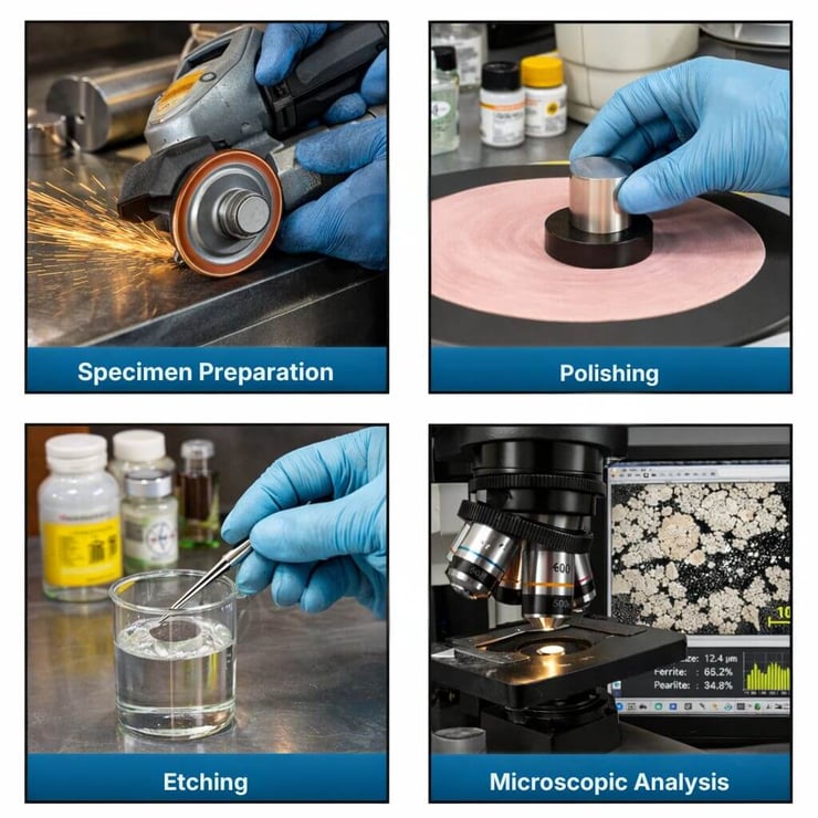 Metallographic Analysis Stages