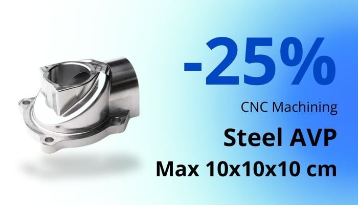 -25% Acciaio AVP max 10x10x10 cm