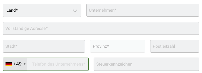 Registrieren Sie sich als Firma