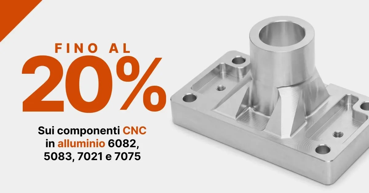 CNC: Fino al -20% su Alluminio