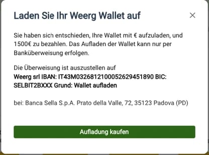 Wallet Credit kaufen