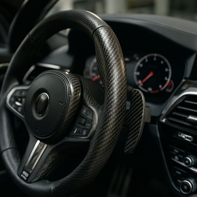 carbon fibre steering wheel