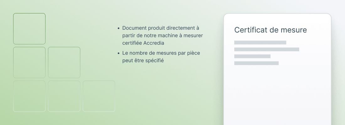 certificat mesure