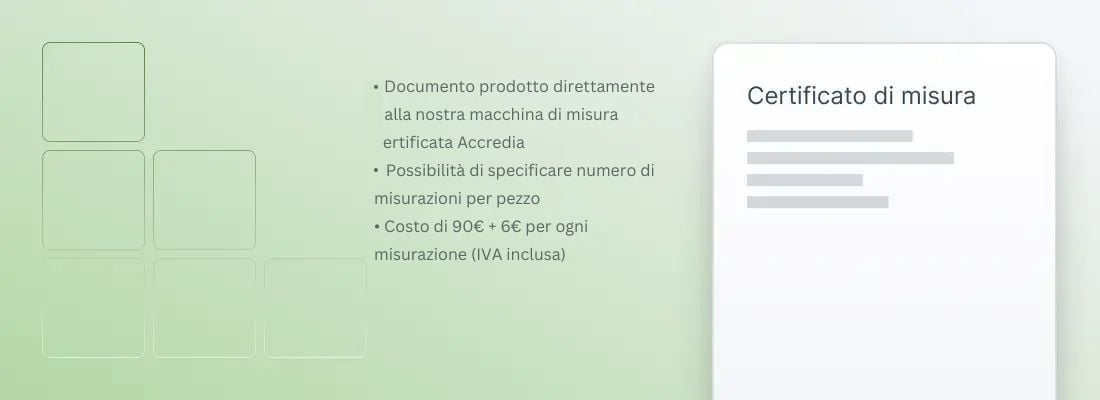 certificato di misura