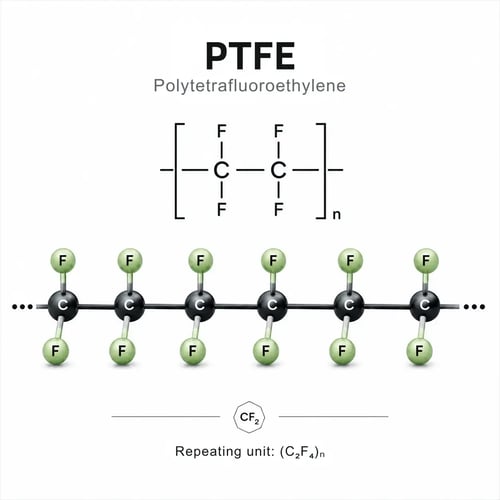 chemical structure of PTFE