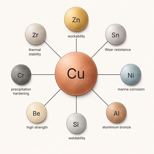 copper alloy composition diagram