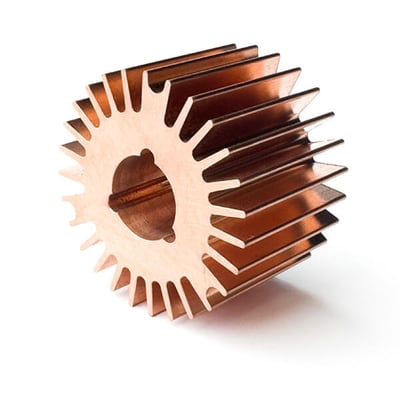 Non-galvanised copper piece