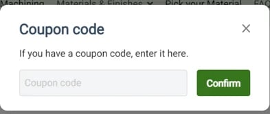 coupon code box