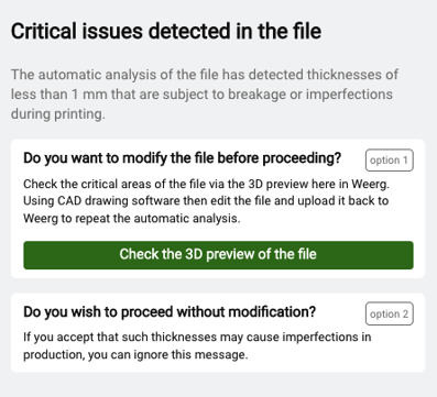critical issues in the file