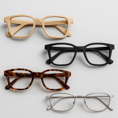 glasses with different materials