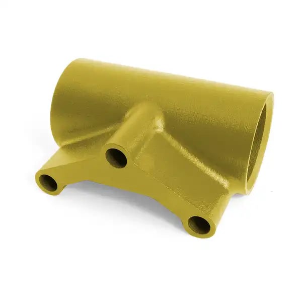 nylon pa12 multi jet fusion MJF gold RAL paint finish