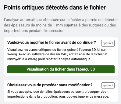 options points critiques