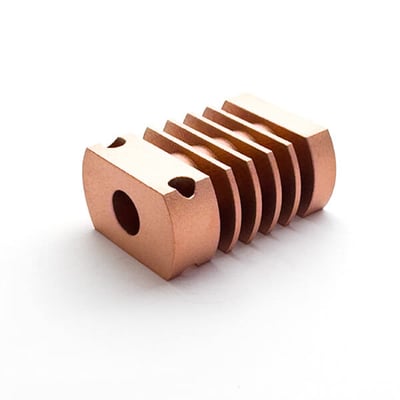 pieza de muestra cobre