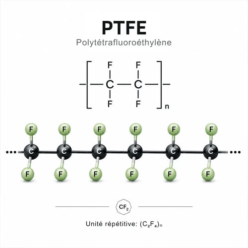 structure chimique PTFE