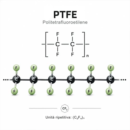 struttura chimica del PTFE