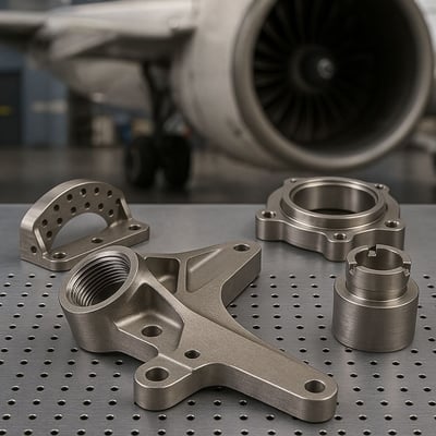 Titanium parts for the aerospace industry