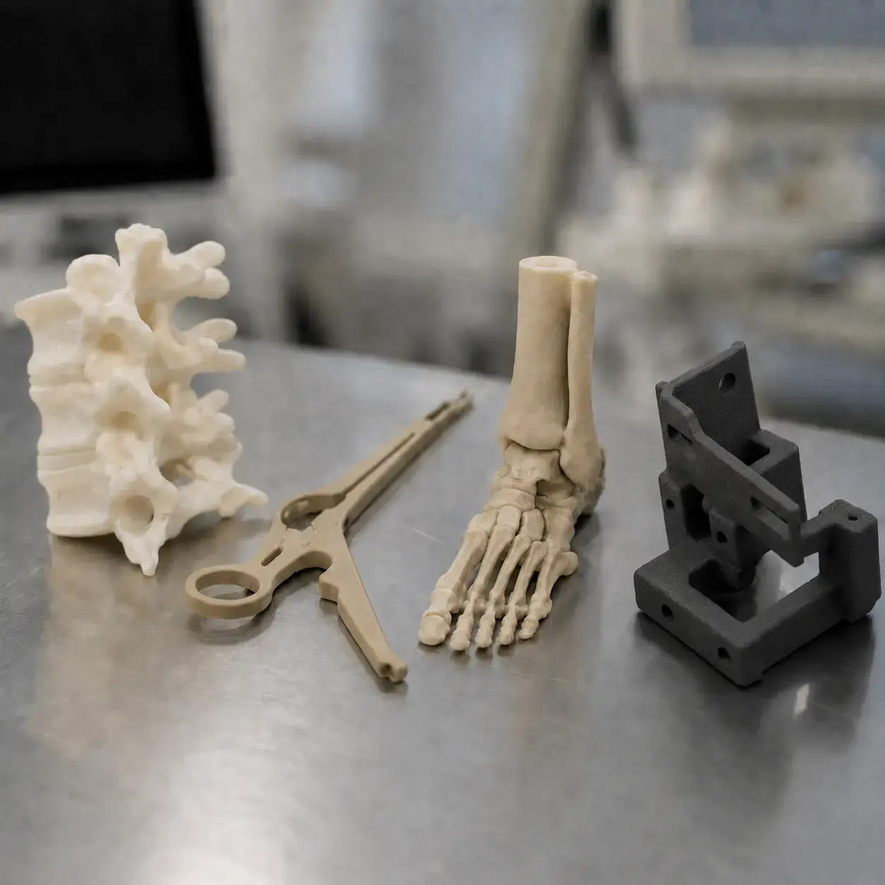 Comparison of Nylon PA12, Medical-Grade ABS, PEEK, and Biocompatible Resin for 3D-Printed Medical Devices