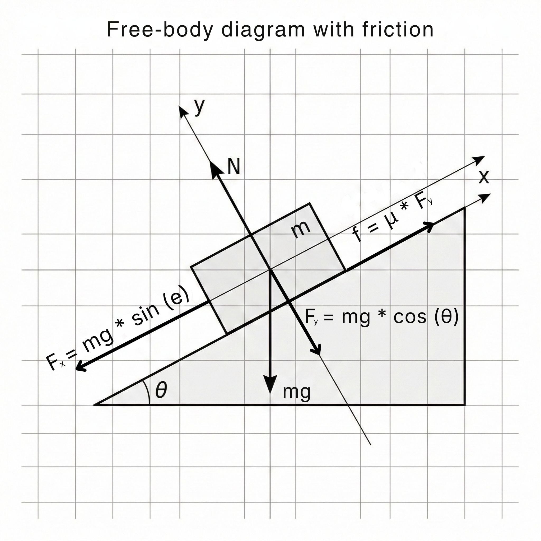 Friction Science Symbol Coefficient Of Friction Variable Symbol