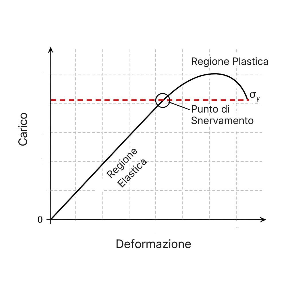 Grafico tensione di snervamento