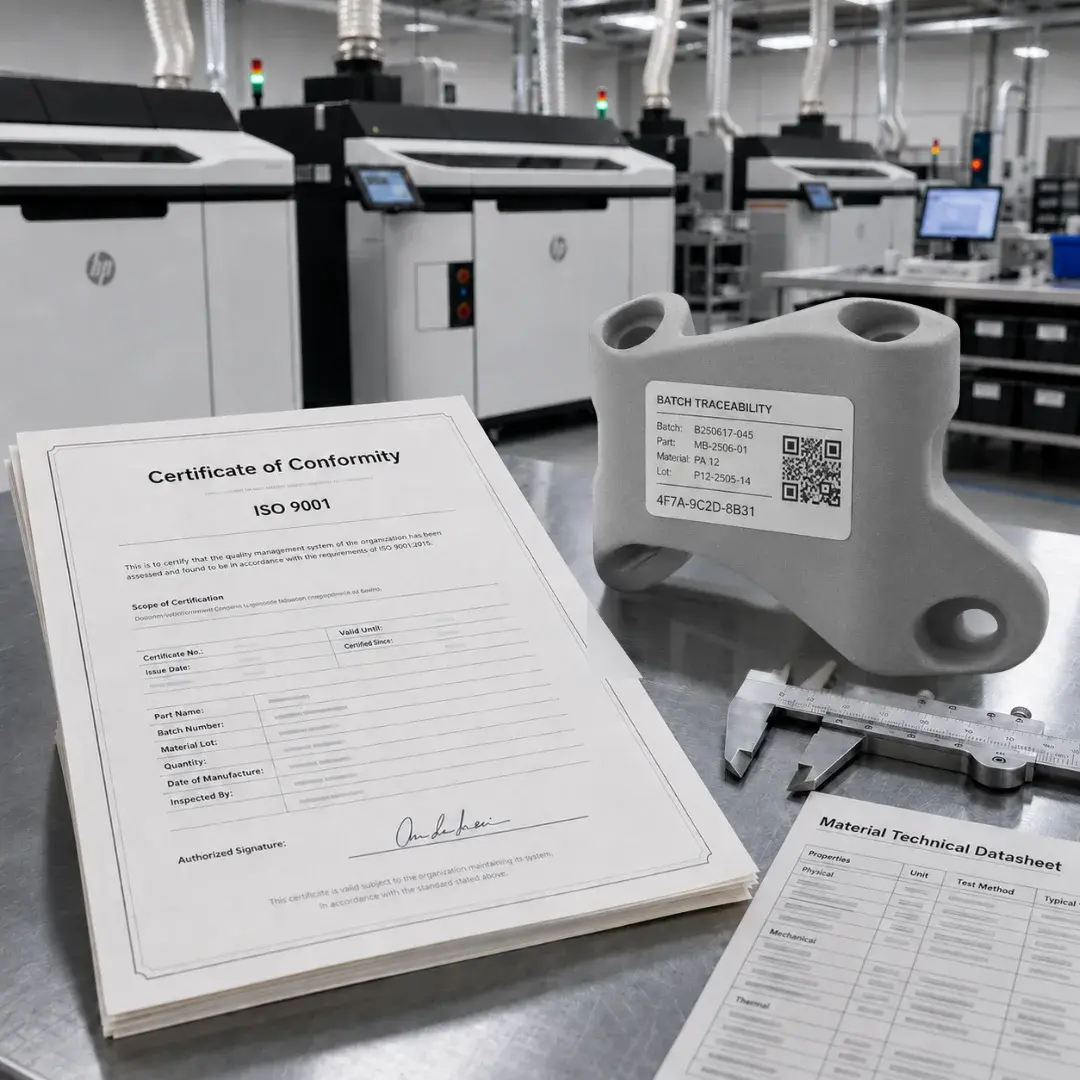 Medical 3D printing production with batch traceability in an ISO 9001-certified environment