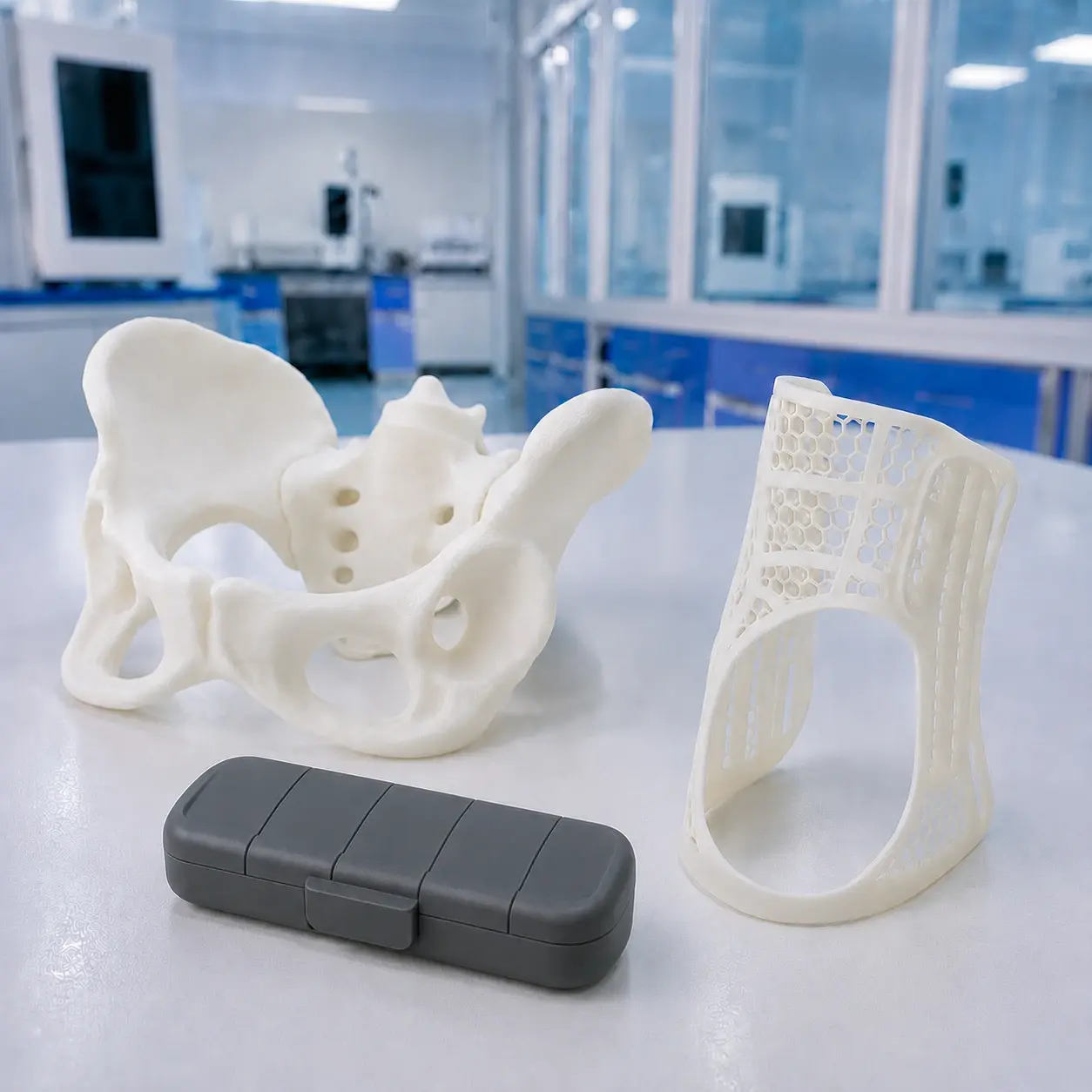 Composants médicaux biocompatibles imprimés en 3D avec des matériaux certifiés USP Classe VI