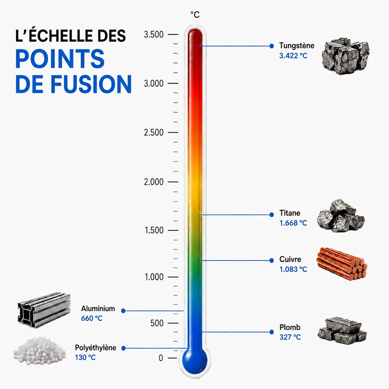 Échelle des points de fusion