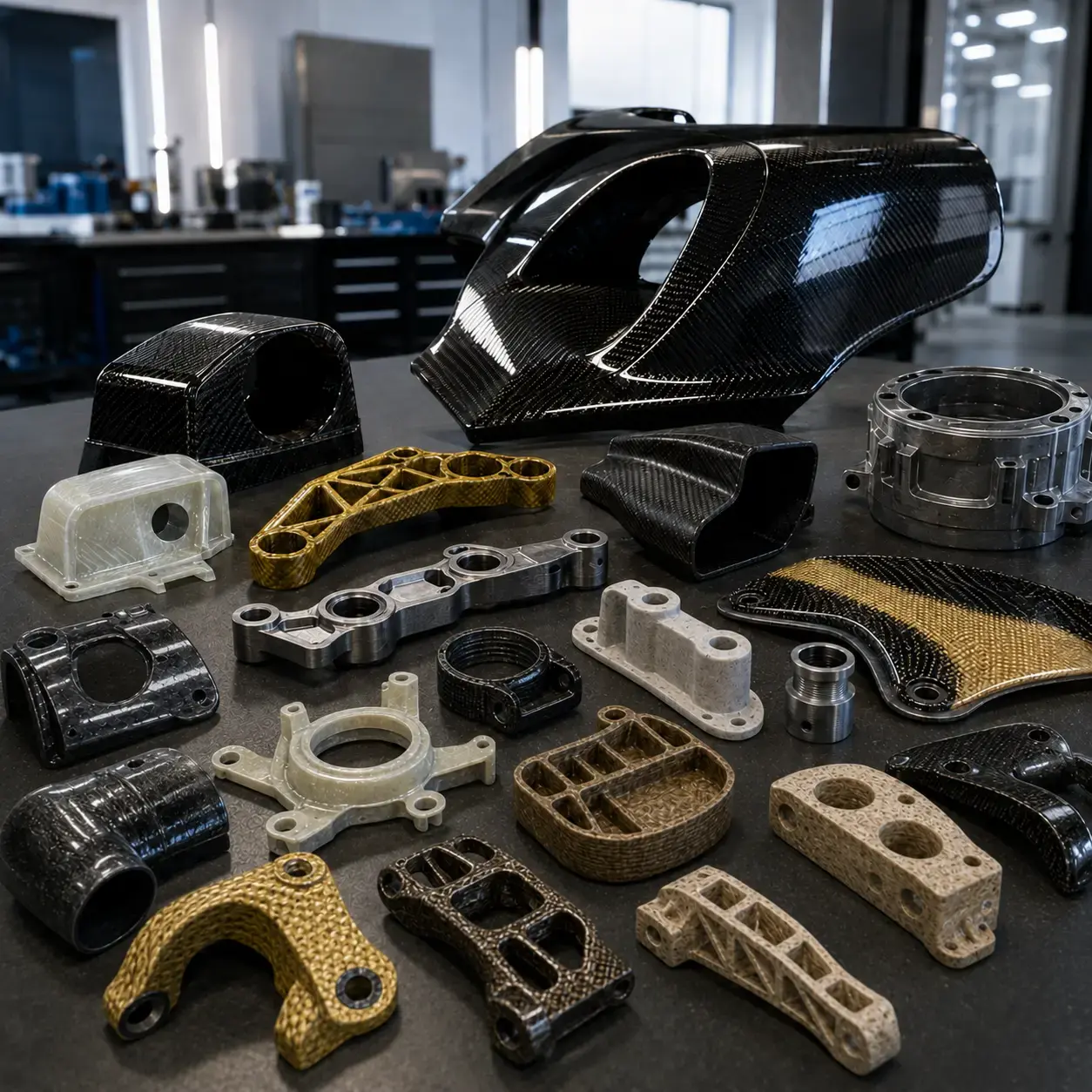 Pièces en matériaux composites