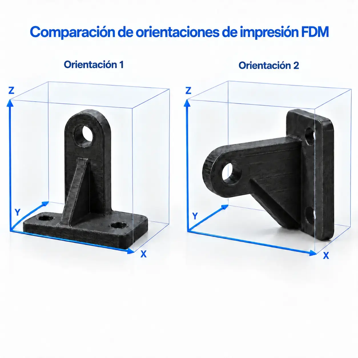 Orientación en la impresión 3D FDM
