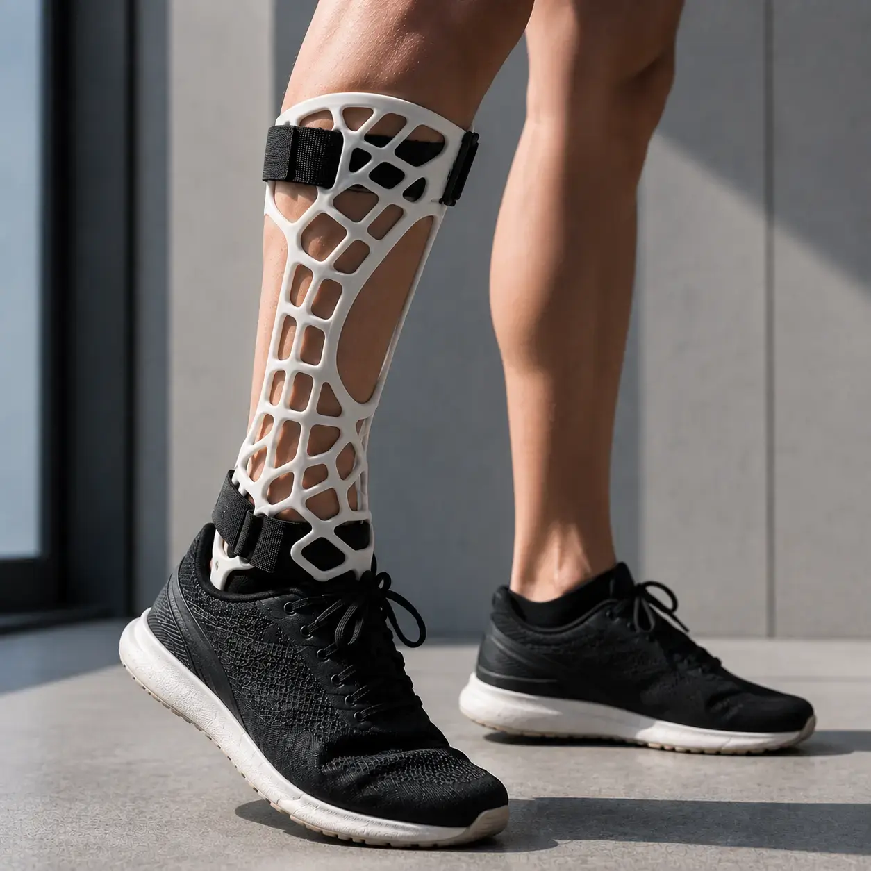 Ortesis personalizada impresa en 3D con estructura de látex de nailon PA12